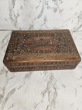 VTG WW2 CBI (China-Burma-India) Theatre souvenir Taj Mahal hand-carved wooded